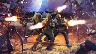 Starship Troopers Extermination убиваем тараканов смотрим игру