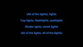 Kanye West - All of the Lights (Lyrics)