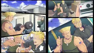 Street Fighter V - Arcade Mode + Secret Fight - Guile - Hardest - SFA Route [1CC]