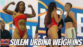 🔥🔥🔥 Sulem Urbina vs Haley Pasion weigh ins Elite Boxing official