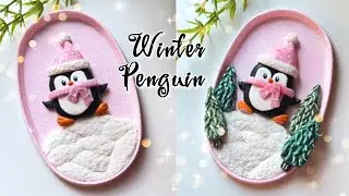 Winter Penguin Clay Craft Idea | Easy & Fun Step By Step Tutorial 🐧❄️
