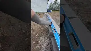 Setting first coarse of retaining wall blocks is crucial