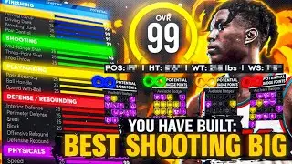 THE BEST ALL AROUND SHOOTING CENTER BUILD IN NBA 2K21 NEXT GEN!!  DEMIGOD CENTER BUILD IN NBA 2K21!!