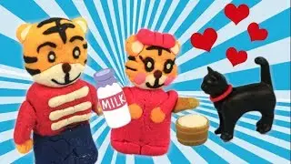 Shimajiro Toy Video: The Black Cat We Found at the Park ~Go Go Oyako~