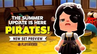 Animal Crossing: New Horizons - Pirate Furniture & Clothing Set Preview
