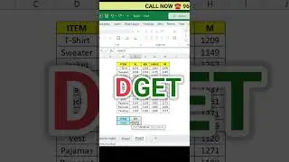 Excel Dget Function | Friendly Use Function | Easy to use than Vlookup Formula