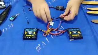 Steve Thomas on the power system form Booma R/C.