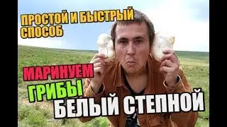 Как мариновать белый степной гриб? / Быстрый способ маринада.