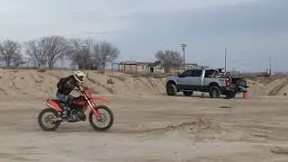 KTM XCW 200 & HONDA XR 200 MX starting practice #shorts