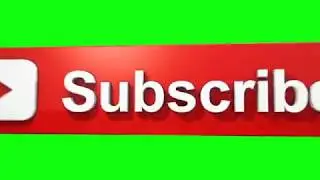 Subscribe ...3d logo .. green screen