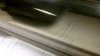 HP Designjet 500 doing it's thing, plotting an AutoCAD DWG file.