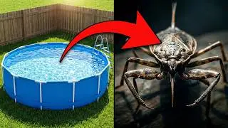 Скорпион в вашем бассейне! Как не получить укус водяного скорпиона | Water Scorpion.