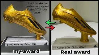 How to make Mbappe Golden Boot Winner Fifa World Cup Qatar 2022 make it with paper easy #goldenboot