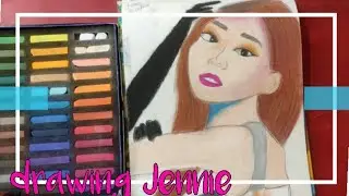 Drawing Jennie Kim From BLACKPINK|| Drawing Jennie || Soft Pastels Sketch