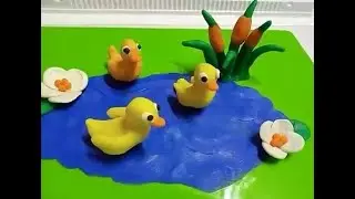 Лепка утёнка & Лепка из пластилина. Как слепить утку & Modeling a duckling & How to blind a duck