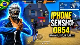 iPhone 11 Best Headshot Sensitivity ⚙️ Free Fire OB54 Complete Settings (DPI)