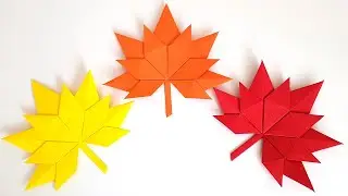 Maple leaf Origami Autumn Leaves ORIGAMI How to make autumn leaves from paper Autumn crafts