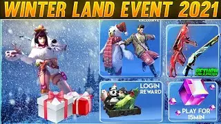 FREE FIRE WINTERLAND EVENT 2021 ALL BUNDLES AND GUNSKIN REVIEW || HARSH FF