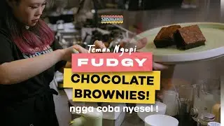 FUDGY CHOCOLATE BROWNIES! ngga coba nyesel ! || Teman Ngopi