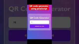 QR Code generator using JavaScript 