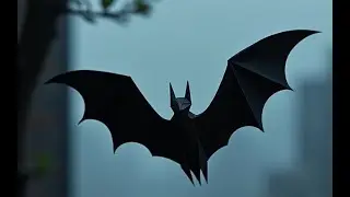 Origami Avião Morcego voador - como fazer dobradura de papel A4