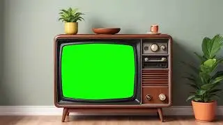OLD TV  GREEN SCREEN