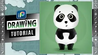 Cara Menggambar Panda Di Ibis Paint X | How To Draw Panda