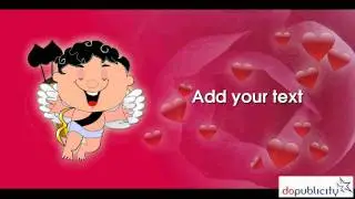 Digital Signage Content Template for Valentines Day Greeting