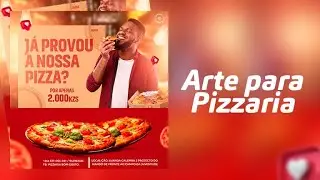 Criação de arte para Pizzaria no Photoshop