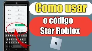 Como usar códigos de estrelas no Roblox 2024 | Digite Roblox Star Code no celular |