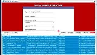 Social Phone Extractor
