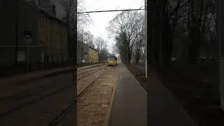 Darba vagons 88034 galapunktā  iļģuciemā pt3 #tram #rs