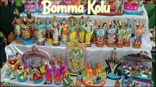 Bommai Kolu Doll decoration for  Navrathri Festival l Bommala Koluvu l Bommai Golu l Bombe Habba