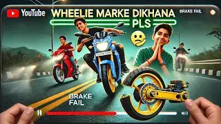 R15v3 back disc brake oil tank Tut gya 🥹😞 || children happy to see r15v3 wheelie 🙂||