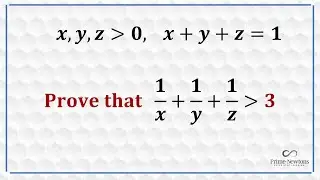 Prove that (1/x + 1/y + 1/z)  is greater than 3