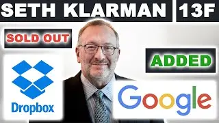 Seth Klarman 13F Portfolio Update - Sold Dropbox $DBX & Added Google Stock $GOOG– Q4 2022