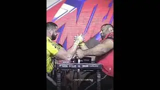 Levan Saginashvili showed real strength to Trubin 🦾🥶 #levansaginashvili #armwrestling #shortsvideo