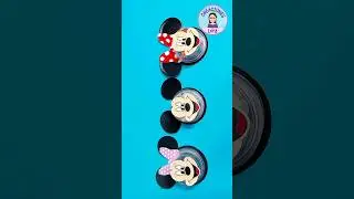Dulceros con potes de plastico Mickey y Minnie Rosa /Roja