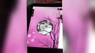 #infinite_painter_tutorial |Beautiful night scenery drawing