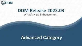 DDM Release 2023.03 - Advanced Category
