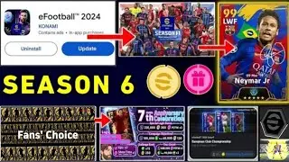 🔥 SEASON 6 CHEGANDO 🎁 COM MUITOS PRESENTES NO EFOOTBALL 2024