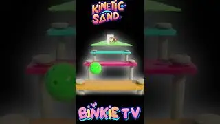 🐘 E is for Elephant! Fun Alphabet Kinetic Sand Bowling Adventure 🎉 #alphabetadventure #kineticsand