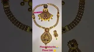 Necklace Set 👑 Net Wt gold 916 22k Please Help Me Subscribe🙏 Lick 👍