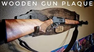 Wooden Gun Plaque (Holder)