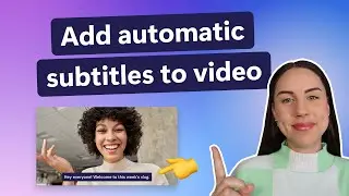 How to add automatic subtitles to a video