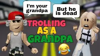 Trolling as a GRANDPA in roblox brookhaven!!!🏡 *HILARIOUS*