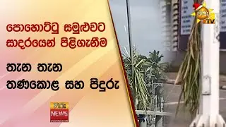 පොහොට්ටු සමුළුවට සාදරයෙන් පිළිගැනීම - තැන තැන තණකොළ සහ පිදුරු - Hiru News