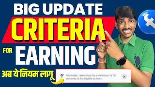 Facebook Monetization Criteria | Big Update | Facebook reels criteria changed | Reels Earning