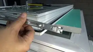 Assembling Roto NT Designo hardware onto a sash. Part 3.