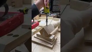 How I add hanger bolts to a table leg. Great way to hold legs on the table.
